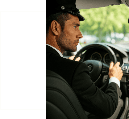 Chauffeur au volant